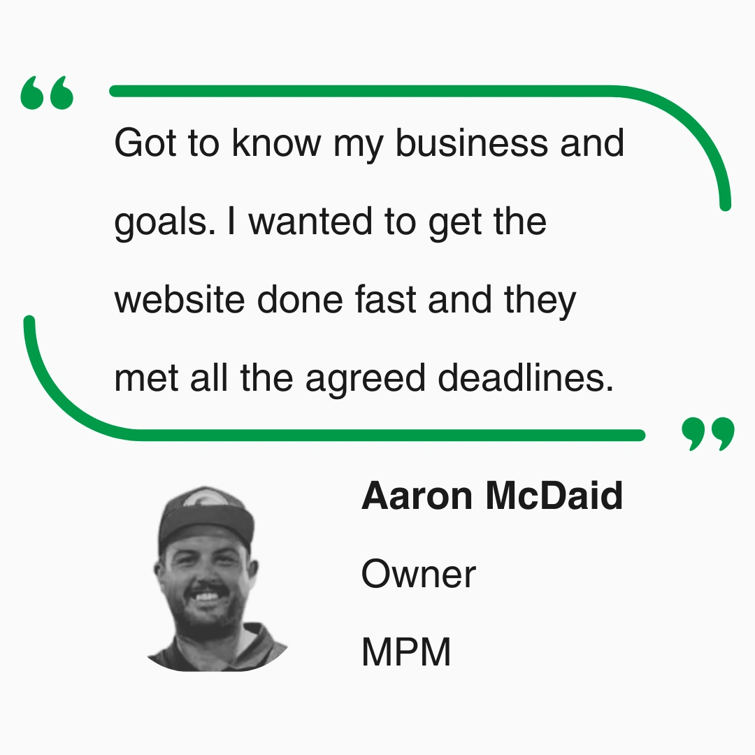 Got to know my business and goals. I wanted to get the website done fast and they met all the agreed deadlines.